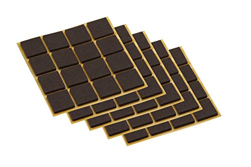 Metafranc Filz-Gleiter 22 x 22 mm - selbstklebend - braun - 80 Stück - Effektiver Schutz Ihrer Möbel & Stühle / Möbelgleiter-Set für empfindliche Böden / Stuhlgleiter / Bodengleiter / 644946 Metafranc Filz-Gleiter 22 x 22 mm - selbstklebend - braun - 80 Stück - Effektiver Schutz Ihrer Möbel & Stühle / Möbelgleiter-Set für empfindliche Böden / Stuhlgleiter / Bodengleiter / 644946 von Metafranc