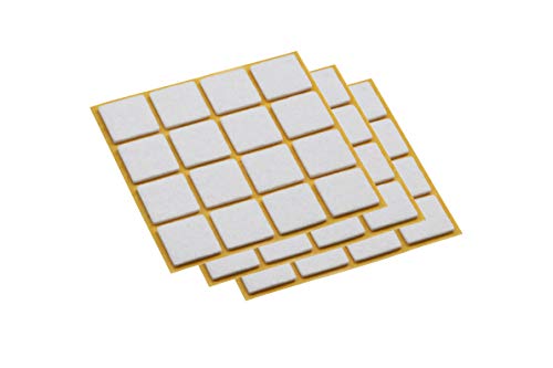 Metafranc Filz-Gleiter 25 x 25 mm - selbstklebend - weiß - 45 Stück - Effektiver Schutz Ihrer Möbel & Stühle / Möbelgleiter-Set für empfindliche Böden / Stuhlgleiter / Bodengleiter / 644976 Metafranc Filz-Gleiter 25 x 25 mm - selbstklebend - weiß - 45 Stück - Effektiver Schutz Ihrer Möbel & Stühle / Möbelgleiter-Set für empfindliche Böden / Stuhlgleiter / Bodengleiter / 644976 von Metafranc