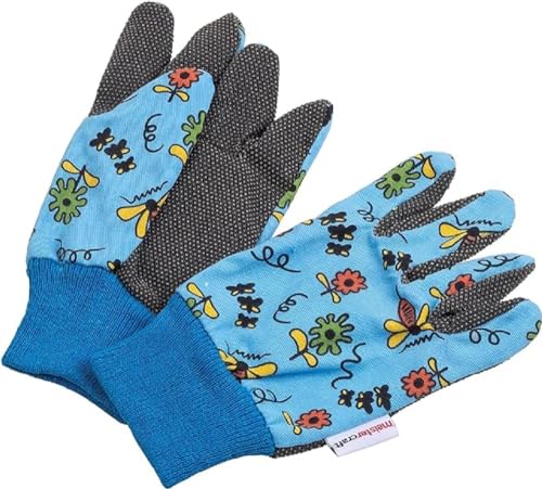 Meister Gartenhandschuh Gr. 5 / XXS - 1 Paar - Baumwoll-Liner - Motiv: Blümchen - Kleine Passform - Für Garten- & Bodenarbeiten / Beethandschuhe / Arbeitshandschuhe / 9003710 von Meister