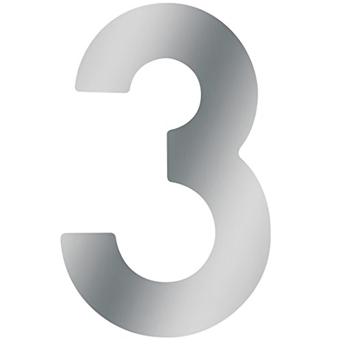 Metafranc Hausnummer 3 - Edelstahl - 120 mm - 3D Design - Gute Lesbarkeit - Individuelle Kombinationsmöglichkeiten / Beschriftung / Kennzeichnung / Ziffer / Haustür / Hauswand / Gartentor / 424027 Metafranc Hausnummer 3 - Edelstahl - 120 mm - 3D Design - Gute Lesbarkeit - Individuelle Kombinationsmöglichkeiten / Beschriftung / Kennzeichnung / Ziffer / Haustür / Hauswand / Gartentor / 424027 von Metafranc