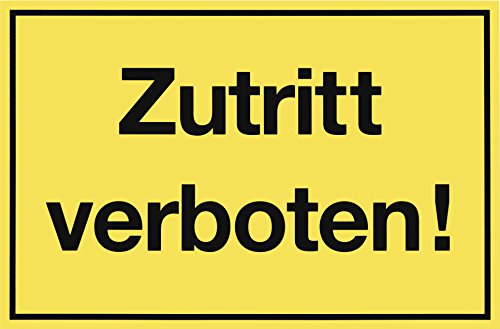 Metafranc Hinweisschild "Zutritt verboten!" - 300 x 200 mm / Beschilderung / Infoschild / Verbotsschild / Zutrittsverbot / Privatgrundstück / Grundstückskennzeichnung / Gewerbekennzeichnung / 500390 Metafranc Hinweisschild "Zutritt verboten!" - 300 x 200 mm / Beschilderung / Infoschild / Verbotsschild / Zutrittsverbot / Privatgrundstück / Grundstückskennzeichnung / Gewerbekennzeichnung / 500390 von Metafranc