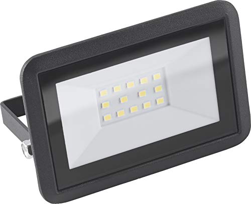 Meister LED-Außenstrahler - schwarz - 10 Watt - 800 Lumen - Stabiles Aluminiumgehäuse - Zur Festinstallation an Hauswänden - IP65 Strahlwasserschutz / Außenleuchte / Wandfluter / Flutlicht / 7490660 von Meister