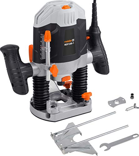 Meister Oberfräse 1200 W, MOF1200-1 - Drehzahlregelung - Spindelarretierung - Staubabsaugung - Präzise einstellbare Frästiefe - Mit Parallelanschlag,Kopierhülse & Zentrierspitze / Nutfräser / 5458010 Meister Oberfräse 1200 W, MOF1200-1 - Drehzahlregelung - Spindelarretierung - Staubabsaugung - Präzise einstellbare Frästiefe - Mit Parallelanschlag,Kopierhülse & Zentrierspitze / Nutfräser / 5458010 von Meister