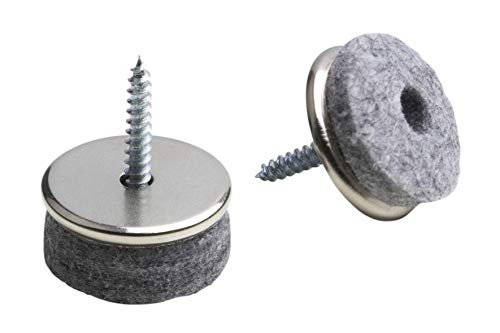 Metafranc Filz-Gleiter "TopSoft" Ø 20 mm - Mit Schraube - grau - 16 Stück - Effektiver Schutz Ihrer Möbel & Stühle / Möbelgleiter-Set für empfindliche Böden / Stuhlgleiter / Bodengleiter / 644336 Metafranc Filz-Gleiter "TopSoft" Ø 20 mm - Mit Schraube - grau - 16 Stück - Effektiver Schutz Ihrer Möbel & Stühle / Möbelgleiter-Set für empfindliche Böden / Stuhlgleiter / Bodengleiter / 644336 von Metafranc
