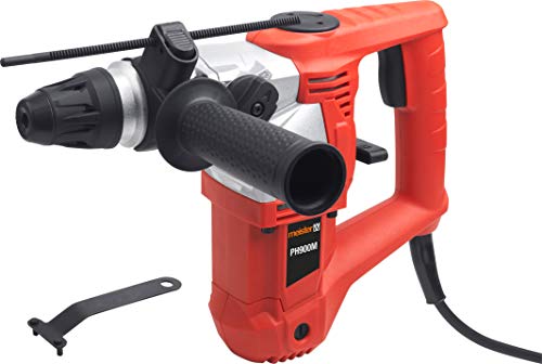 Meister Pneumatischer Bohrhammer 900 Watt, PH900M - SDS-Plus Aufnahme - 3,5 Joule Schlagenergie - Zusatzhandgriff & Tiefenanschlag / Bohrmaschine mit Hammerwerk / Kombihammer / 5402860 Rot von Meister