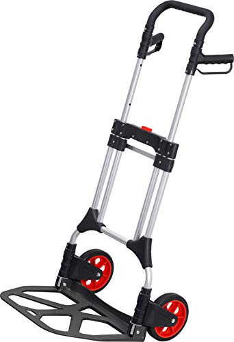 Meister Sackkarre - 200 kg Tragkraft - Klappbar inkl. Rädern - Dreifach höhenverstellbarer Griff - Große Ladefläche - Mit Vollgummi-Laufflächen - Aus Aluminium / Handkarre / Transportkarre / 8985710 Meister Sackkarre - 200 kg Tragkraft - Klappbar inkl. Rädern - Dreifach höhenverstellbarer Griff - Große Ladefläche - Mit Vollgummi-Laufflächen - Aus Aluminium / Handkarre / Transportkarre / 8985710 von Meister