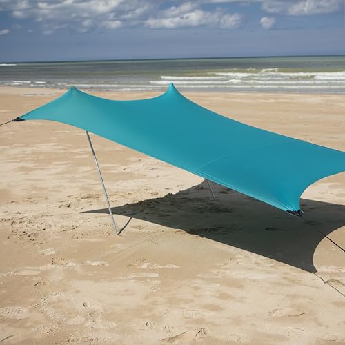 Meister Sonnensegel - 210 x 210 cm - 180 g/m² - Lycra / Polyester - Mit Sand-Ankern - grün / Strandzelt / Sonnenschutz-Dach / Sonnenzelt / Sonnensegel / Strandmuschel / 6819500 von Meister