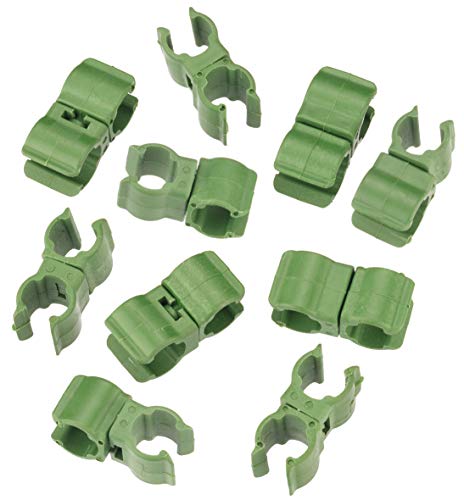 Meister Stabverbinder-Clips - Praktisches Set mit 10 Stück - Zum Verbinden einzelner Pflanzstäbe - Für die Erstellung individueller Stützgitter / Multifunktionsclips für Rankgitter / FLOR78855 von Meister