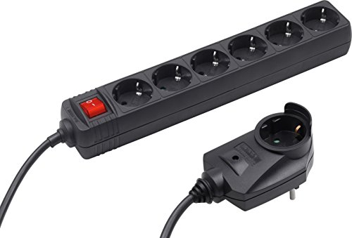 Meister Steckdosenleiste 6-fach, mit Zusatzstecker - 2 m Kabel - schwarz - IP20 Innenbereich - Schalter / Powersplit / Steckerleiste mit Überspannungsschutz / Mehrfachsteckdose / Tido 6-fach / 7430660 Meister Steckdosenleiste 6-fach, mit Zusatzstecker - 2 m Kabel - schwarz - IP20 Innenbereich - Schalter / Powersplit / Steckerleiste mit Überspannungsschutz / Mehrfachsteckdose / Tido 6-fach / 7430660 von Meister