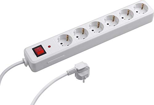 Meister Steckdosenleiste 6-fach - 1,4 m Kabel - weiß - Kunststoffleitung - IP20 Innenbereich - Schalter - ÜSS / Steckerleiste / Mehrfachsteckdose / Tischsteckdose / Tido 6-fach / 7430530 Meister Steckdosenleiste 6-fach - 1,4 m Kabel - weiß - Kunststoffleitung - IP20 Innenbereich - Schalter - ÜSS / Steckerleiste / Mehrfachsteckdose / Tischsteckdose / Tido 6-fach / 7430530 von Meister