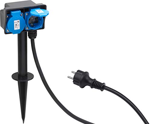 Meister Stromverteiler 2-fach - 1,4 m Kabel - Mit Erdspieß - Gummischlauchleitung - IP44 Außenbereich / Outdoor Verteilersteckdose / Gartensteckdose mit Erdspieß / Außensteckdose / 7430950 Meister Stromverteiler 2-fach - 1,4 m Kabel - Mit Erdspieß - Gummischlauchleitung - IP44 Außenbereich / Outdoor Verteilersteckdose / Gartensteckdose mit Erdspieß / Außensteckdose / 7430950 von Meister