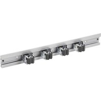 Meister Werkzeuge WU9953160 Gerätehalterleiste Klemmfix, 5-teilig (L x B) 500mm x 60mm 1 Set von Meister Werkzeuge