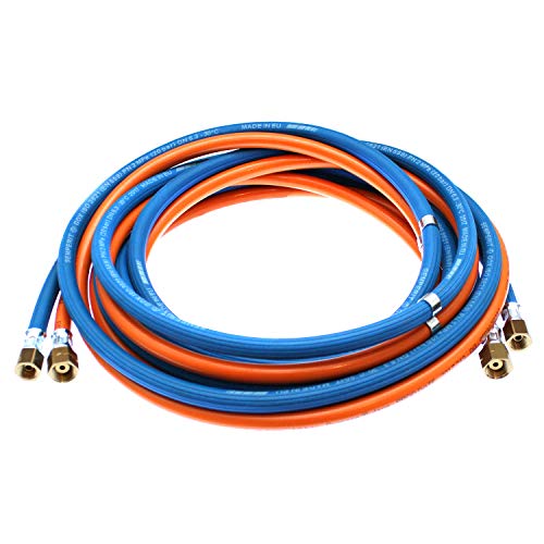 ARZER Sauerstoff Propan Doppelschlauch 5 Meter Autogen, Orange, SBR-NR, Schweiß- und Schneidschlauch, Schlauch, Hardware, 1 Stück ARZER Sauerstoff Propan Doppelschlauch 5 Meter Autogen, Orange, SBR-NR, Schweiß- und Schneidschlauch, Schlauch, Hardware, 1 Stück von Meister