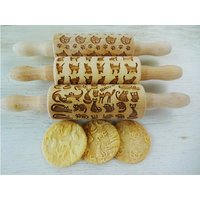 Katzen 3-Er Set Kinder Teigrolle. Nudelholz Katze Katzen 3-Er Set Kinder Teigrolle. Nudelholz Katze von MeisterAlgis