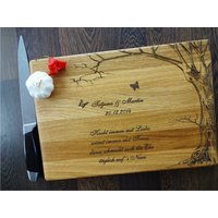 Personalisiertes Schneidebrett Handgefertigt, Personalisiertes Hochzeitsgeschenk, Benutzerdefinierte Schneidebrett, Hochzeitsgeschenke von MeisterAlgis