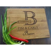 Personalisiertes Schneidebrett Handgmit Baum, Personalisiertes Hochzeitsgeschenk, Benutzerdefinierte Schneidebrett, Hochzeitsgeschenke von MeisterAlgis