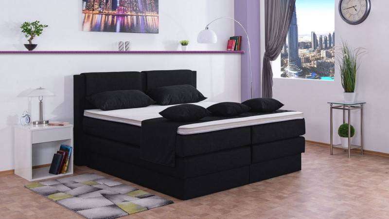 Meisterbetten Boxspringbett Dora (mit Bettkasten, 7-Zonen Taschenfederkernmatratzen, Komfortschaum), Inklusive kostenloser Lieferung und Aufbau von Meisterbetten