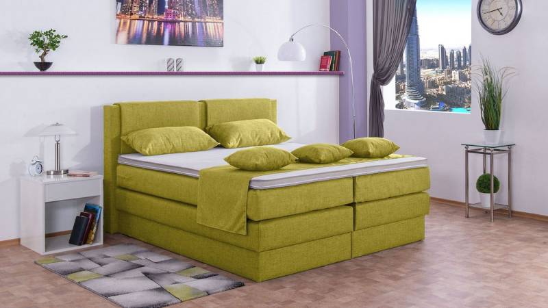 Meisterbetten Boxspringbett Dora (mit Bettkasten, 7-Zonen Taschenfederkernmatratzen, Komfortschaum), Inklusive kostenloser Lieferung und Aufbau von Meisterbetten