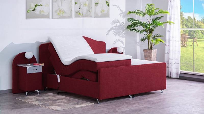 Meisterbetten Boxspringbett Epos (mit Motor, 7-Zonen Taschenfederkernmatratzen, Ergoflex), Inklusive kostenloser Lieferung und Aufbau von Meisterbetten