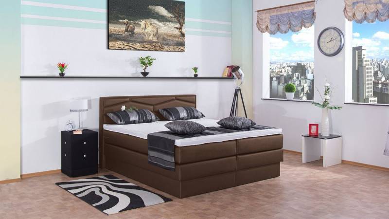 Meisterbetten Boxspringbett Fabi (mit Bettkasten, 7-Zonen Taschenfederkernmatratzen, Ergoflex), Inklusive kostenloser Lieferung und Aufbau von Meisterbetten