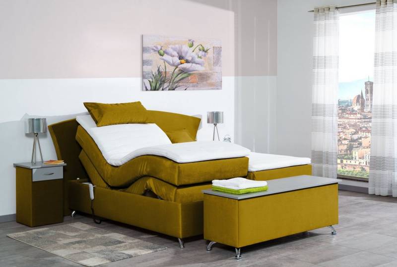 Meisterbetten Boxspringbett Huss (mit Motor, 7-Zonen Taschenfederkernmatratzen, Ergoflex), Inklusive kostenloser Lieferung und Aufbau von Meisterbetten