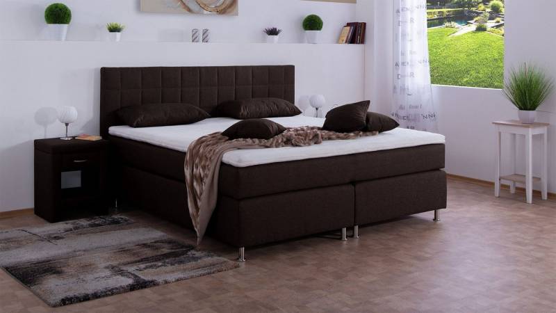 Meisterbetten Boxspringbett Inka (7-Zonen Taschenfederkernmatratzen, Komfortschaum), Inklusive kostenloser Lieferung und Aufbau von Meisterbetten