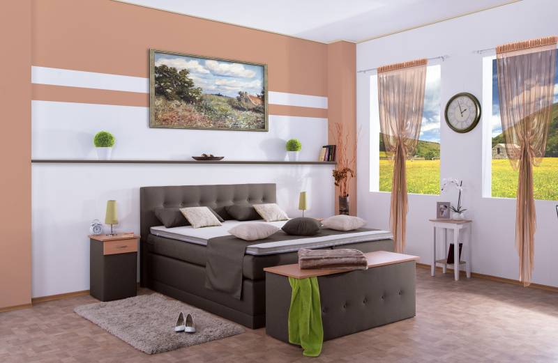 Meisterbetten Boxspringbett Jack 100x220 in WT-Papyrus, Matratzenbezug Nano, Ergoflex-Topper Meisterbetten Boxspringbett Jack 100x220 in WT-Papyrus, Matratzenbezug Nano, Ergoflex-Topper von Meisterbetten