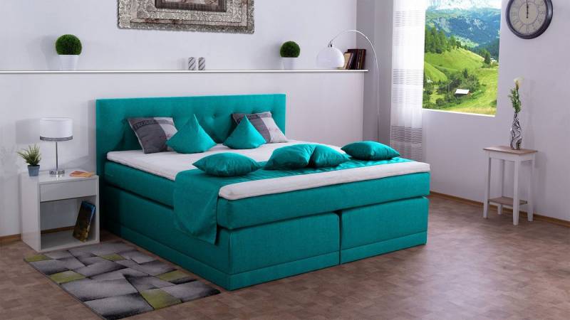 Meisterbetten Boxspringbett John (7-Zonen Taschenfederkernmatratzen, Komfortschaum), Inklusive kostenloser Lieferung und Aufbau von Meisterbetten