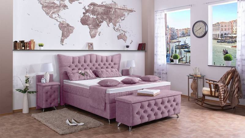 Meisterbetten Boxspringbett Rixi (7-Zonen Taschenfederkernmatratzen, Ergoflex), Inklusive kostenloser Lieferung und Aufbau von Meisterbetten