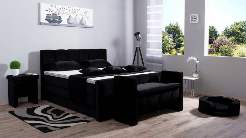 Meisterbetten Boxspringbett Roki (mit Bettkasten, Fußteil, 7-Zonen Taschenfederkernmatratzen, Ergoflex), Inklusive kostenloser Lieferung und Aufbau von Meisterbetten