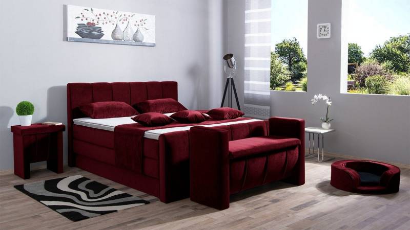 Meisterbetten Boxspringbett Roki (mit Bettkasten, Fußteil, 7-Zonen Taschenfederkernmatratzen, Ergoflex), Inklusive kostenloser Lieferung und Aufbau von Meisterbetten