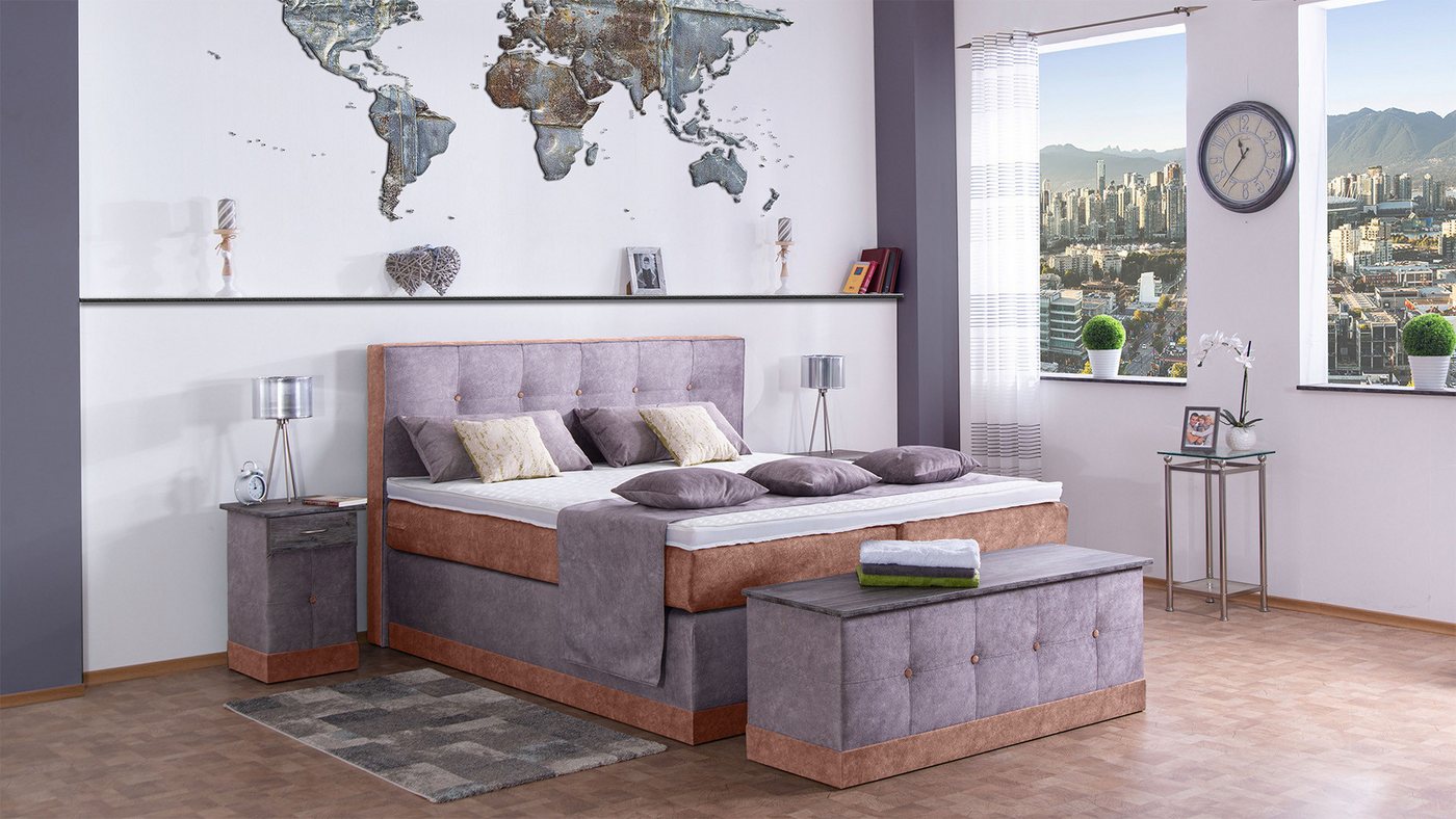Meisterbetten Boxspringbett Samy (7-Zonen Taschenfederkernmatratzen, Komforttopper), Inklusive kostenloser Lieferung und Aufbau von Meisterbetten