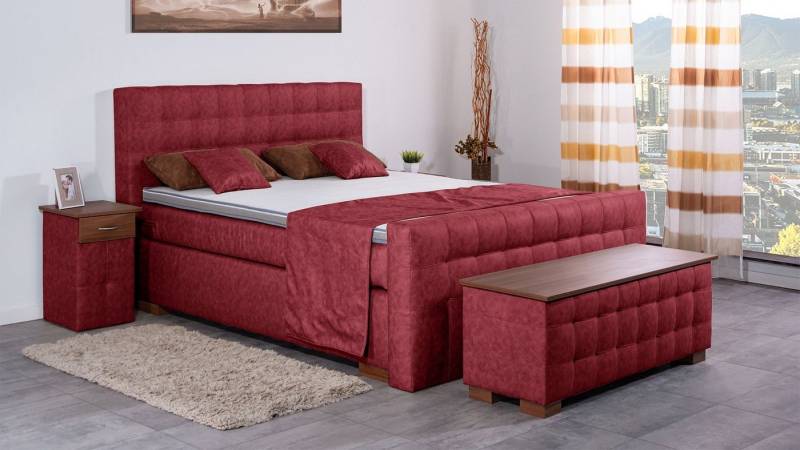 Meisterbetten Boxspringbett Vicy (7-Zonen Taschenfederkernmatratzen, Ergoflex), Inklusive kostenloser Lieferung und Aufbau von Meisterbetten