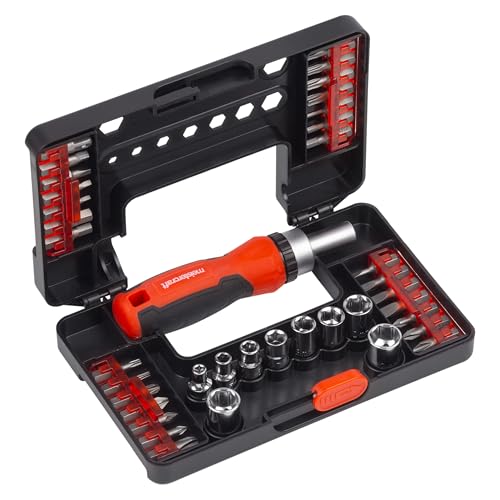 Meistercraft Bit-Satz - 38-teilig - Gängige Standard-Bits - In praktischer Kunststoffbox/Bit-Satz für Schraubarbeiten/Bit-Sortiment/Schrauber-Bits / 3391650 von Meister Craft