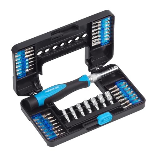 Meistercraft Feinmechaniker-Bit-Satz - 37-teilig - In praktischer Kunststoffbox - Reparatur-Set für Smartphones, PCs, Uhren, Brillen, & Co. / Repair-Tool-Kit/Präzision-Schraubendreher-Set / 3391640 von Meister Craft