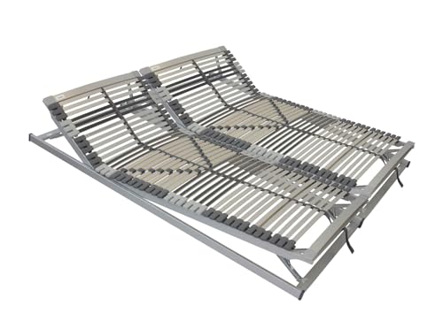 Lattenrost 160x200 cm (2er Set 80x200) - Nimbo KFV - 44 Leisten - 7 Zonen - Schulterzone - Nicht Durchgehender Lattenrost von Meisterschlaf