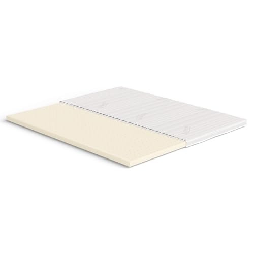 Meisterschlaf Latex Topper 180x210 cm (BxL) - Tencel 3D - Mittelweich - Höhe 7 cm - OEKOTEX - RG 65 kg/m³ - Made in Germany von Meisterschlaf