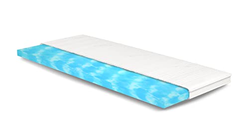 Meisterschlaf Split Gelschaum Topper 180x200 cm (BxL) - Tencel 3D - Weich - Höhe 7 cm - OEKOTEX - Gelax RG 50 kg/m³ - Made in Germany von Meisterschlaf