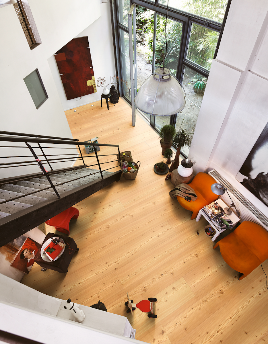 MEISTER Lindura-Holzboden HD 400 | ultramattlackiert 2200 mm x 270 mm Lärche lebhaft gebürstet 08954 von Meisterwerke