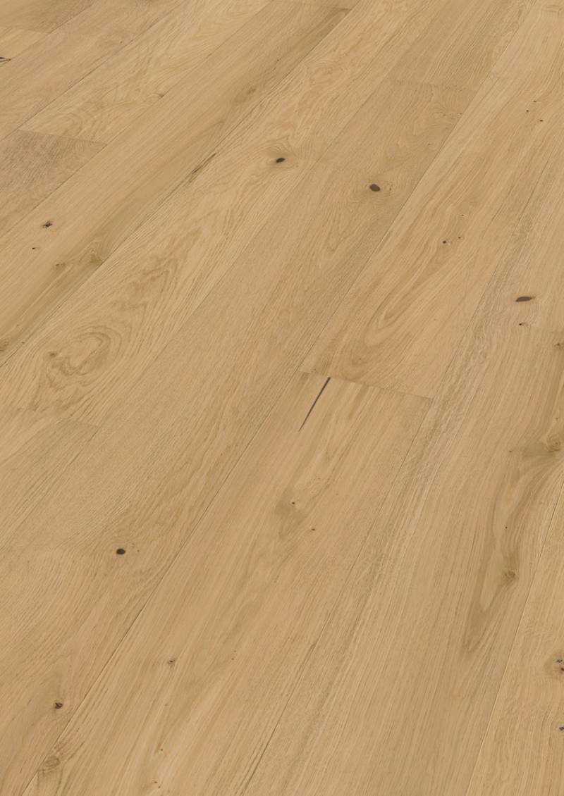 MEISTER Holzboden Natureflex HD 100 2200 x 210 x 8 mm 20015 Eiche lebhaft creme gebürstet ultramattlackiert von Meisterwerke