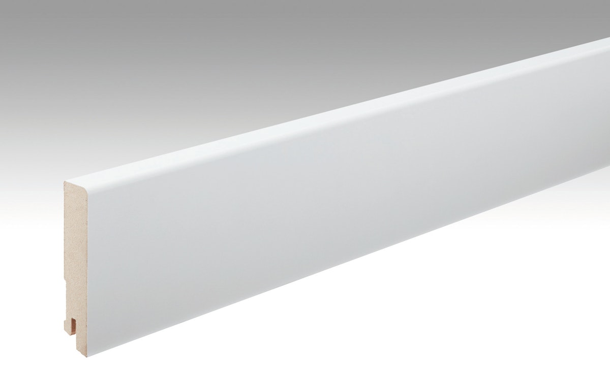 MeisterWerke MEISTER Fussleiste Profil 14 MK  Weiß streichfähig DF 2222 - 2380 mm von Meisterwerke