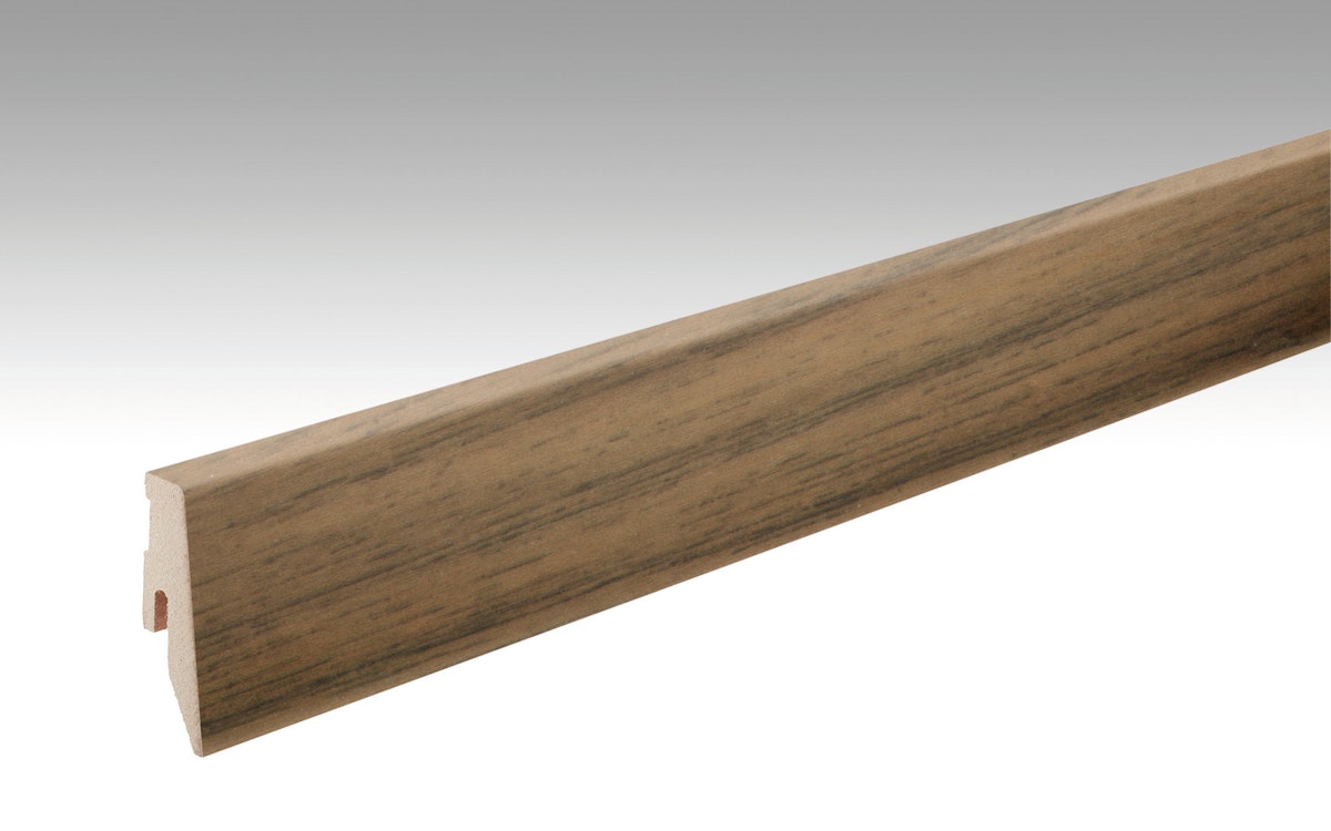 MEISTER Fußleiste Profil 3 PK Nussbaum amerikanisch 1210 für Lindura-Holzböden - 2380 x 60 x 20 mm von Meisterwerke