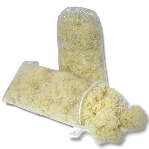 Bio Merino kbT Schafschurwollkugeln 2er Pack mit je 150 Gramm - zum Nachfüllen vorhandener Kissen oder zum Befüllen selbstgenähter Kissen oder Kuscheltiere Bio Merino kbT Schafschurwollkugeln 2er Pack mit je 150 Gramm - zum Nachfüllen vorhandener Kissen oder zum Befüllen selbstgenähter Kissen oder Kuscheltiere von Meivita