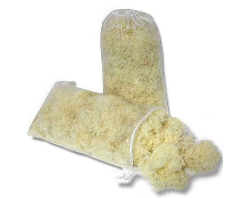 Meivita Kissenfüllung 2x Bio Merino kbT Schafschurwollkugeln Nachfüllpack mit je 150 Gramm, Füllmaterial für Kissen und Kuscheltiere, ideal als Bastelmaterial von Meivita