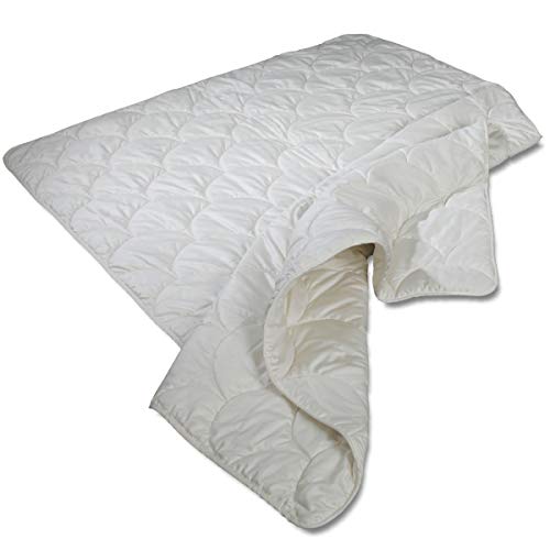 Tussah - Wildseide extra leichte Sommerdecke in 240x220 cm aus 100% Seide mit einem Feinsatin Bezug aus 100% Baumwolle – natürliche Qualität – Made in Germany von Meivita