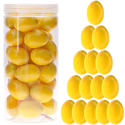 Meiwlong 27 PCS Vivid Faux Mini Zitrone Künstliche Realistisch Kunststoff Früchte Modell Gefälscht Lebensecht Requisiten zum PET Flasche Dekoration Urlaub Haushalt Party Weihnachten von Meiwlong