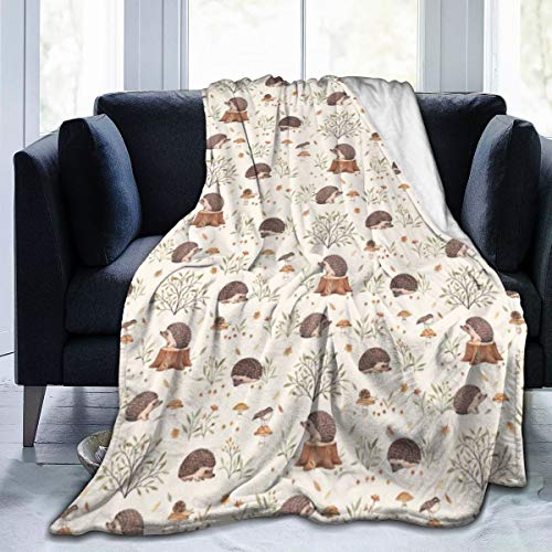 Meiya-Design Fleecedecke, 127 x 152,4 cm, Igel-Design, weich, warm, Plüsch, für Bett/Couch/Sofa/Büro/Camping von Meiya-Design