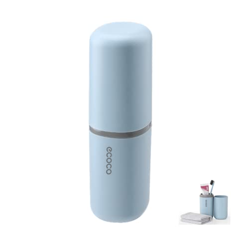 Meiyijia Reise Wasser Becher Set,Zahnbürstenhalter für Zahnbürsten und Zahnpasta,Zahnputzbecher, Geeignet für Camping Reisen, Geschäftsreisen, blau Meiyijia Reise Wasser Becher Set,Zahnbürstenhalter für Zahnbürsten und Zahnpasta,Zahnputzbecher, Geeignet für Camping Reisen, Geschäftsreisen, blau von Meiyijia