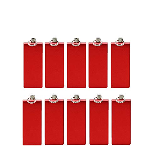 10 Stück Metall USB 2.0/3.0 Flash Drive Memory Stick Speicher Daumen USB Disk Geschenk (2.0/32GB, Rot) von Meiyuexiang
