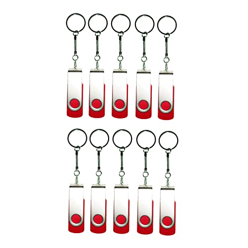 100 Faltbare Daumen Aufbewahrungsbox Swivel USB 2.0 Flash Drive Memory Stick U Disk Geschenk rot 8 GB von Meiyuexiang